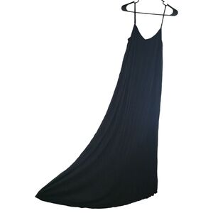Express Black Sleeveless Spaghetti Strap Maxi Sundress
